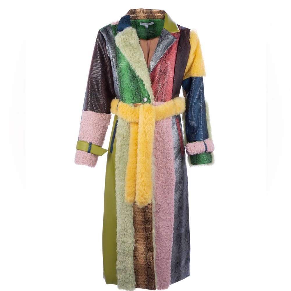 Pamela Patched Trench Coat
